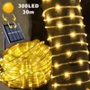 Solar String Tube Light PVC Soft Tube Outdoor Waterproof Copper Wire Light Courtyard Garden Decoration Atmosphere Flashing Light 1
