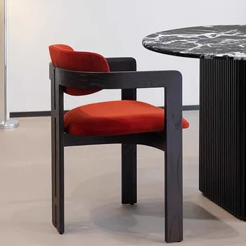 Nordic Solid Wood Dining Chair Designer Italian Banquet Restaurant Dining Chair Hotel Kitchen Home Furniture Sillas Comedor FYDC