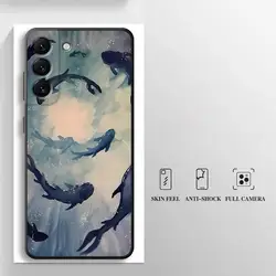 Ocean Shark Whale Phone Cover - Premium Sea Life Design Case - Galaxy A42 5G (Mix06)