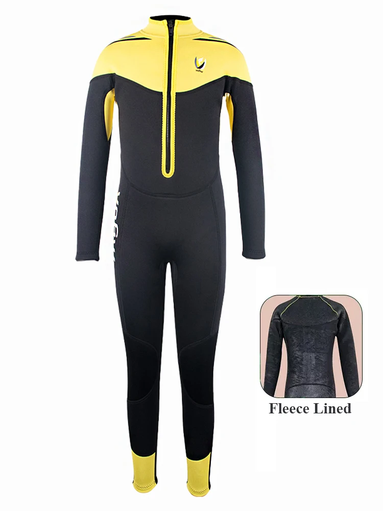 NeopreneWetsuitwithFleeceLinerforKidsProfessionalDivingSuit