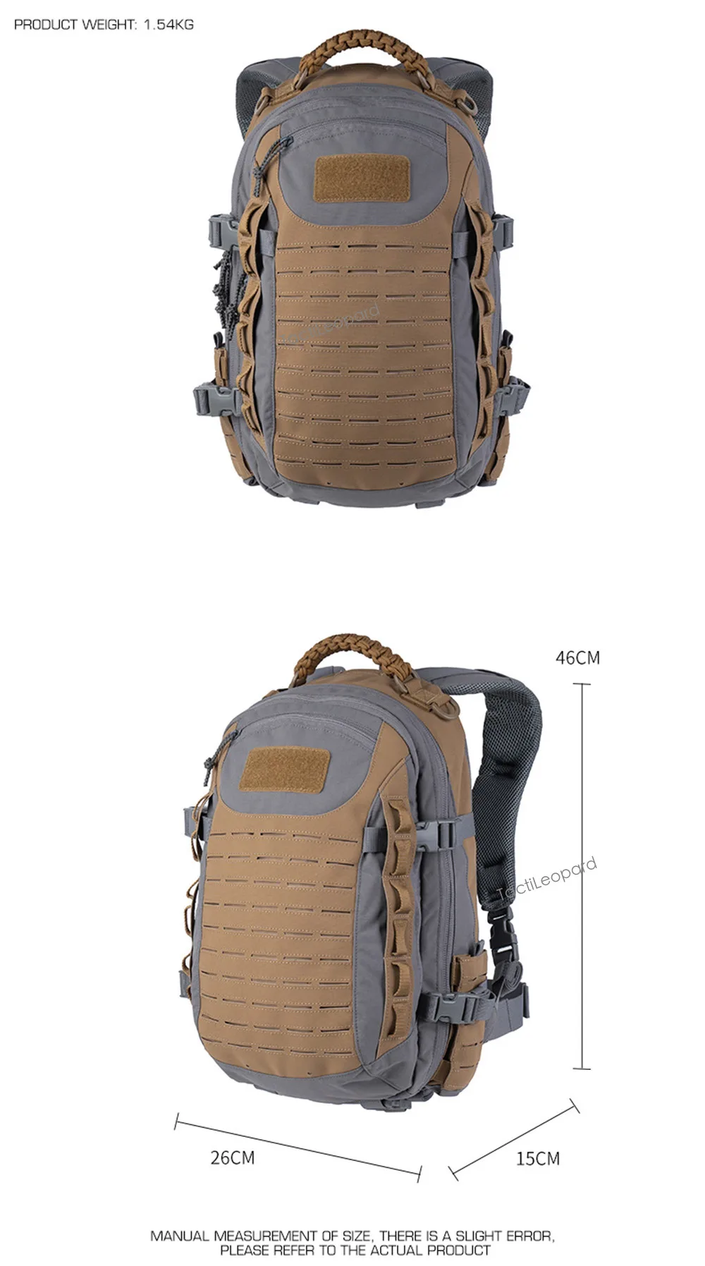 Sac à dos tactique DE MK2 25 L vue 3