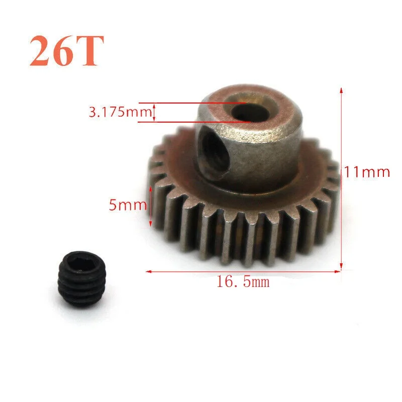 Pignons moteur RC 1/10 32P 17T-29T + 64T Lot 1-2 pièces