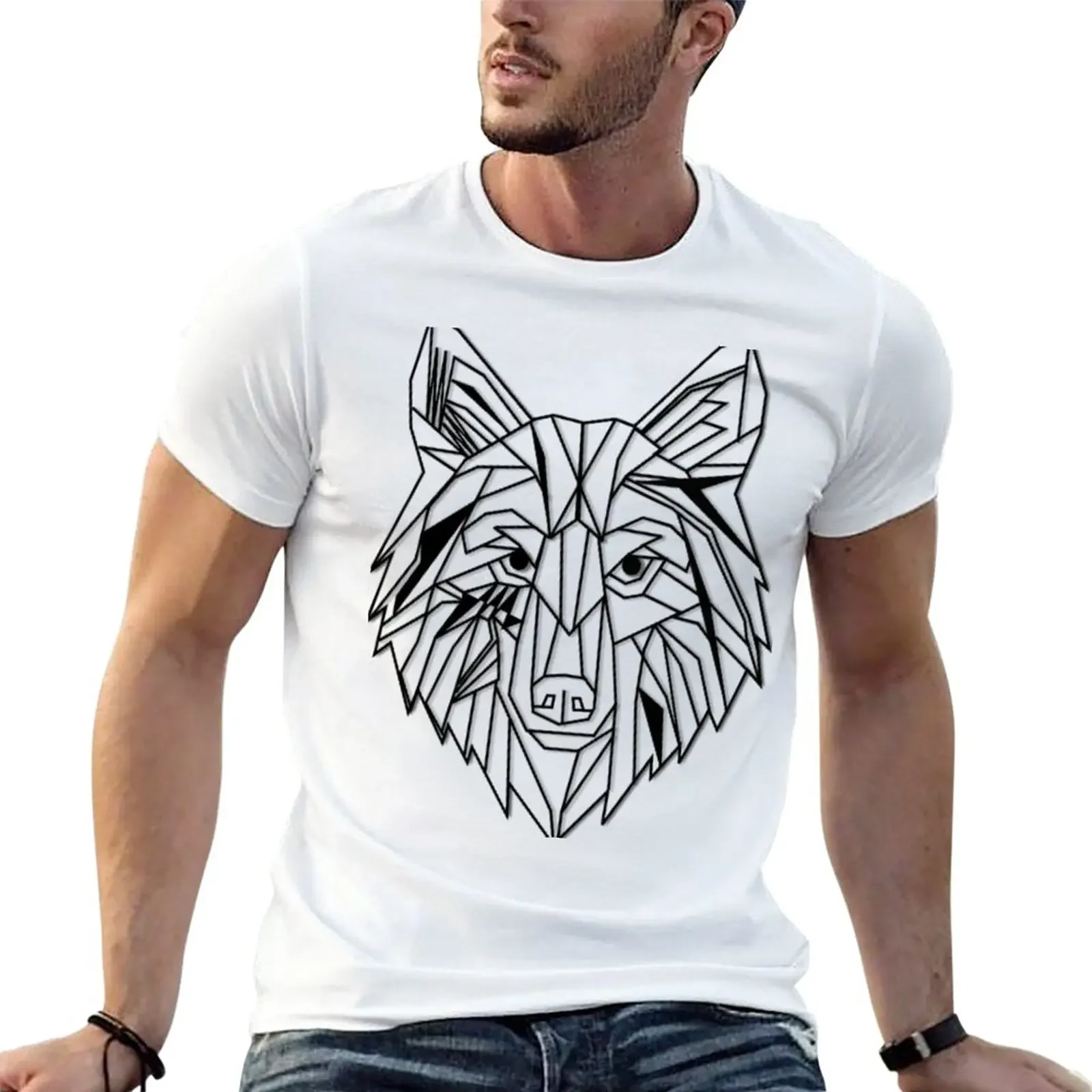 

Wolf T-Shirt new edition plus sizes vintage mens white t shirts