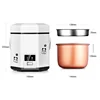 1.2L Mini Electric Rice Cooker 2 Layers Heating Food Steamer Multifunction Meal Cooking Pot 1-2 People Lunch Box 1