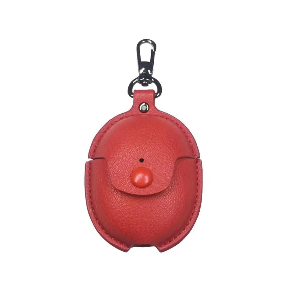 Premium PU Leather Protective Case for Wireless Bluetooth Earbuds - Scratchproof, Shockproof with Hook