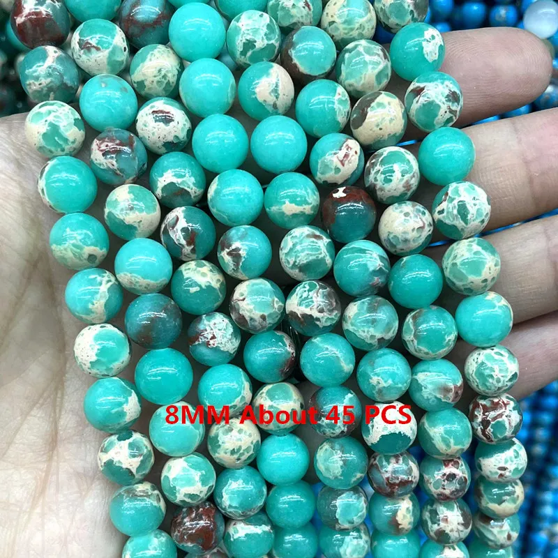 Pietra naturale Pelle di serpente blu Diaspro Shoushan Sedimento Gemma Ovale Rondelle Perline sfuse per creazione di gioielli Bracciale fai da te  36