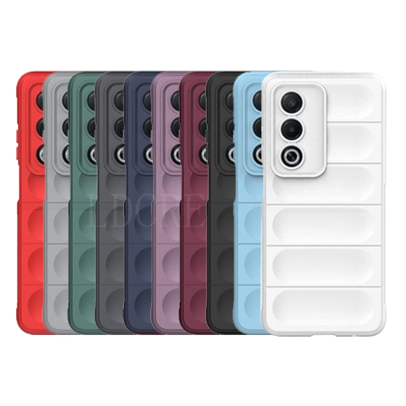 Multicolor Shockproof Soft TPU Phone Bumper with Lens Protector