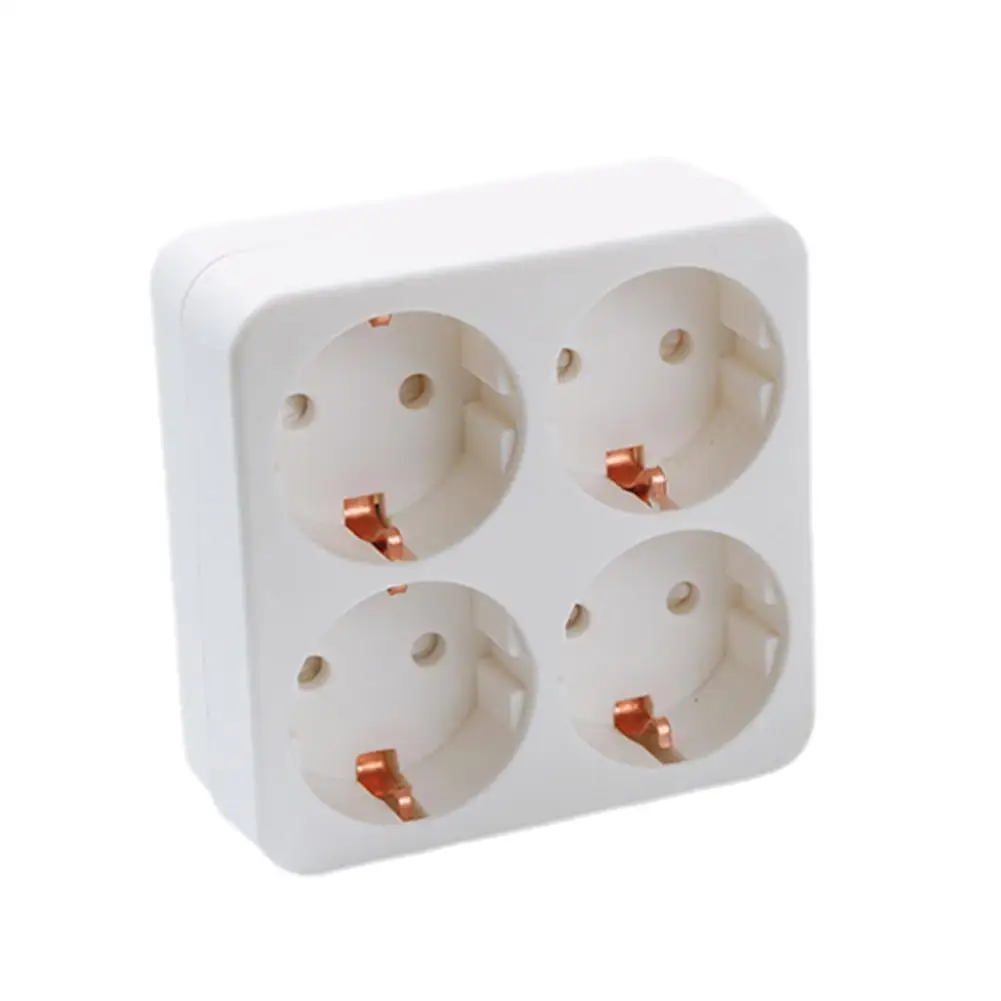 European Type Conversion Plug 1 To 2/3/4 Way EU Germany Standard Power Adapter Socket 16A 250V Travel Charging Adapter conversion plug plug conversion socket universal socket adapter power socket adapter power plug adapter