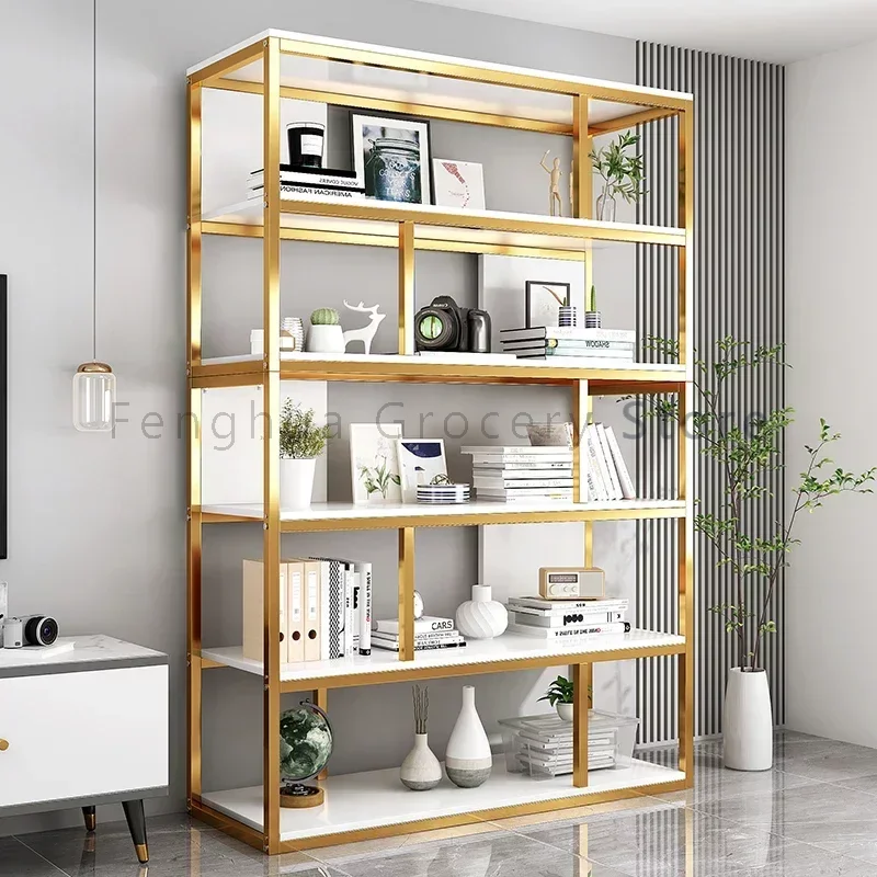 

Cube Locker Bookcase Kitchen Organizer Display Nordic Bookshelf Shelf Gold Etagere Rangement Minimalist Modular Furniture Home