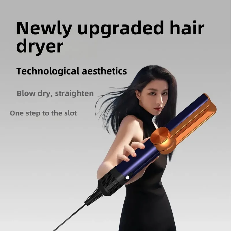 Hair Dryer Straightener Splint Straightener Hair Dryer Straightener Comb Curling Iron Escova Cabelo Escova Secadora Rotativa 3