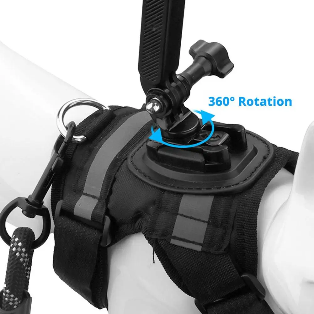 Harnais chien pour caméra action DJI Insta360 - Support poitrine dos