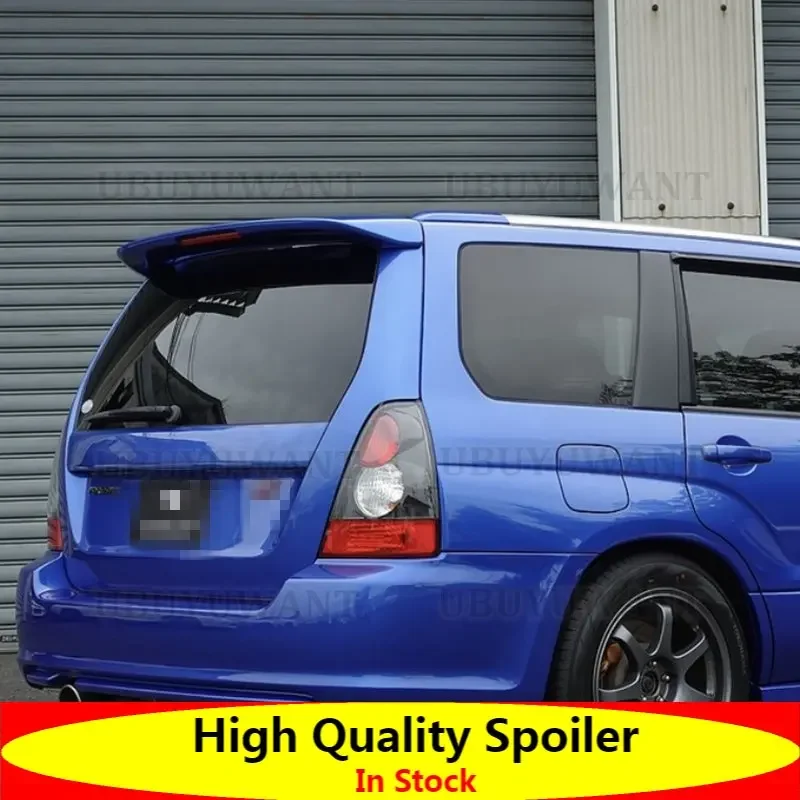 

For Subaru Forester SG5 SG9 2004-2008 High Quality Primer ABS Plastic Unpainted Black Color Factory Style Spoiler Wing