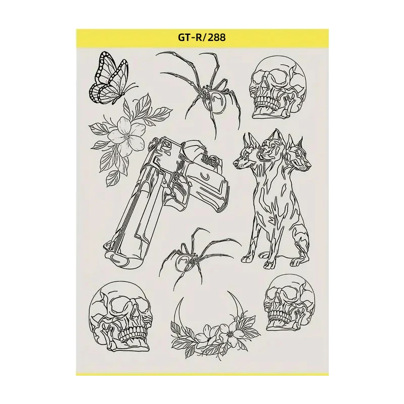 Carta per Trasferimento Tatuaggi con Disegni Pre-Disegnati, Utilizzata dagli Artisti del Tatuaggio, Strumenti per Tatuaggi, Accessori per Tatuaggi, Attrezzatura per Tatuaggi - immagine 6