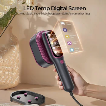 2026 New Model Professional Handheld Garment Steamer 1200W Fast Heating Portable Clothes Fabric Steamer Iron for Home and Travel 1
