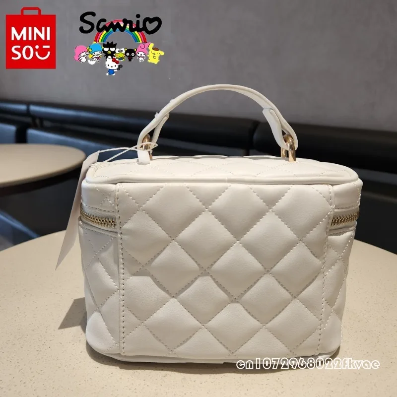MINISO HelloKitty Women's Crossbody Bag Fashion High Quality Women's Shoulder Bag Small Fresh and Versatile Girl Bucket Bag