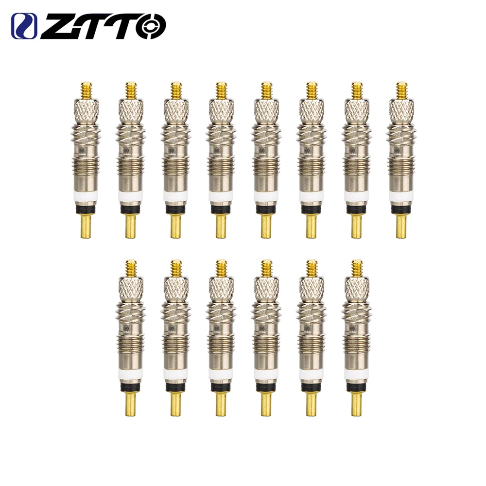 6pcs Presta Valve Core Brass FV Nozzle Replacement Bicycle Tyre Valve Core MTB Road Bike Tubeless Service Parts Alloy