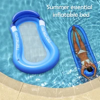 Outdoor Inflatable Foldable Back Floating Row Swimming Pool Water Hammock Air Mattress Sleeping Bed Beach Sport Lounger Chair 2