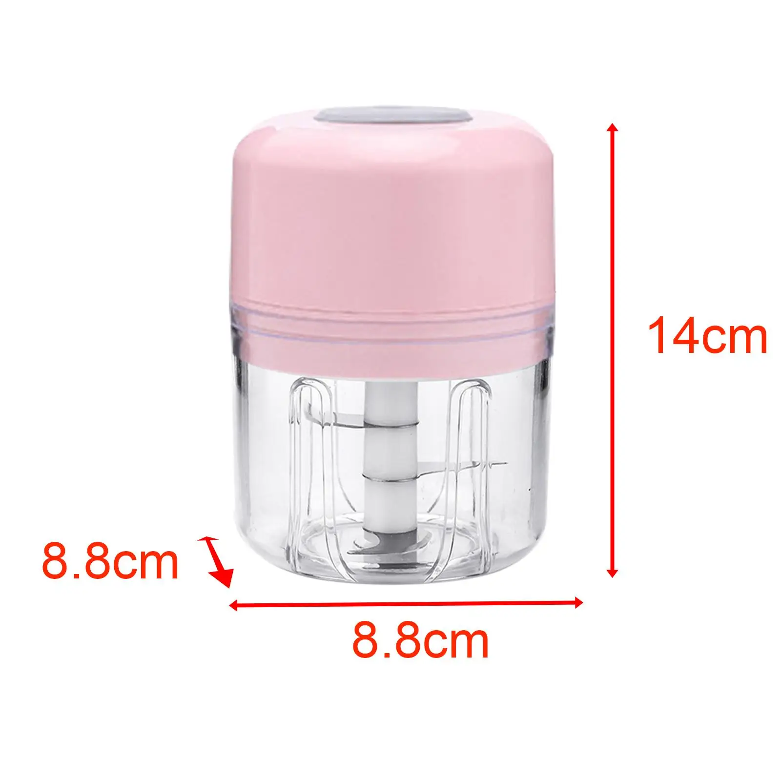 Shaved Ice Machine Food Processor ,Cordless Electric Mini Garlic Chopper, Snow Cone Maker for Onion Nuts Pepper Ice Seasoning