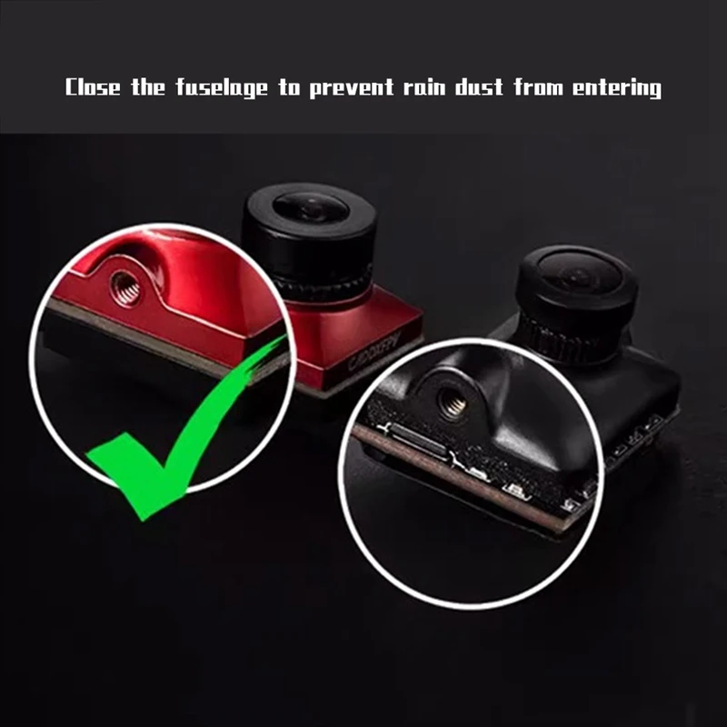 Caddx Ratel2 아날로그 카메라, 500MP 픽셀, 165 ° 시야각 트래버, FPV 다목적 편의 카메라