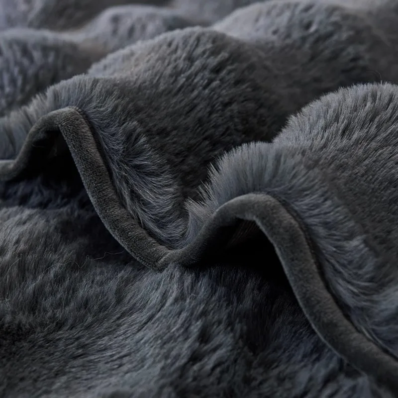Rabbit Plush Sofa Cover 3 Seater Thick Towel Blanket Couch Slipcover Universal Furniture Protector 1 Pc