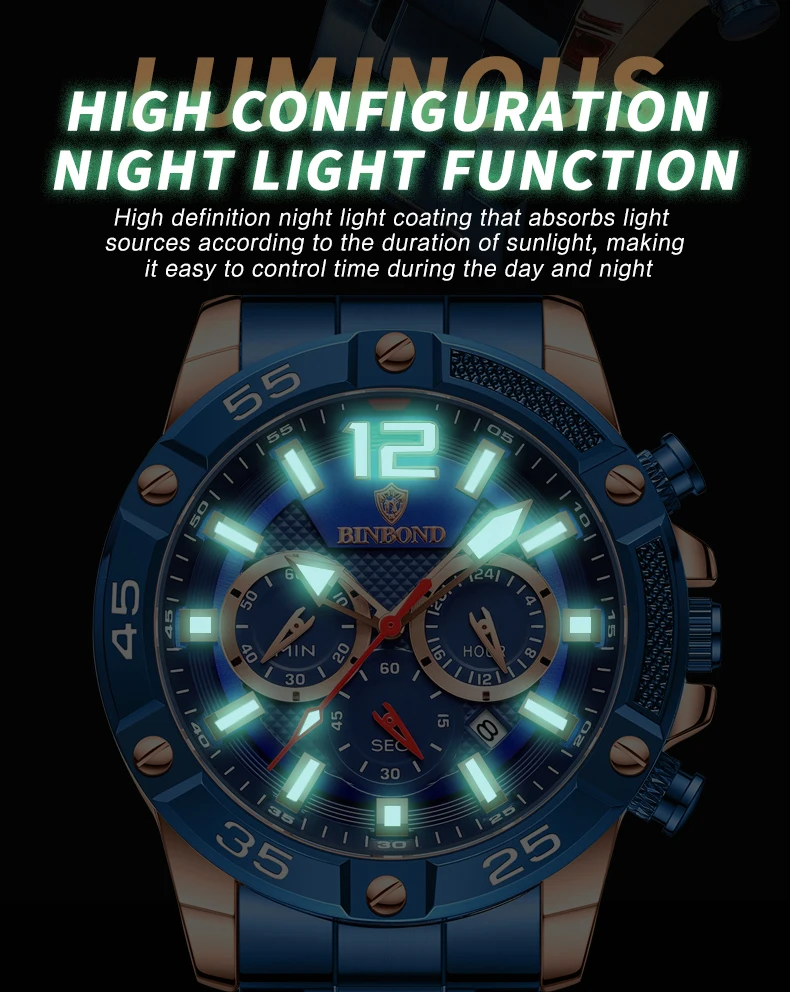 BINBOND B9798 Men's Watch description image 5