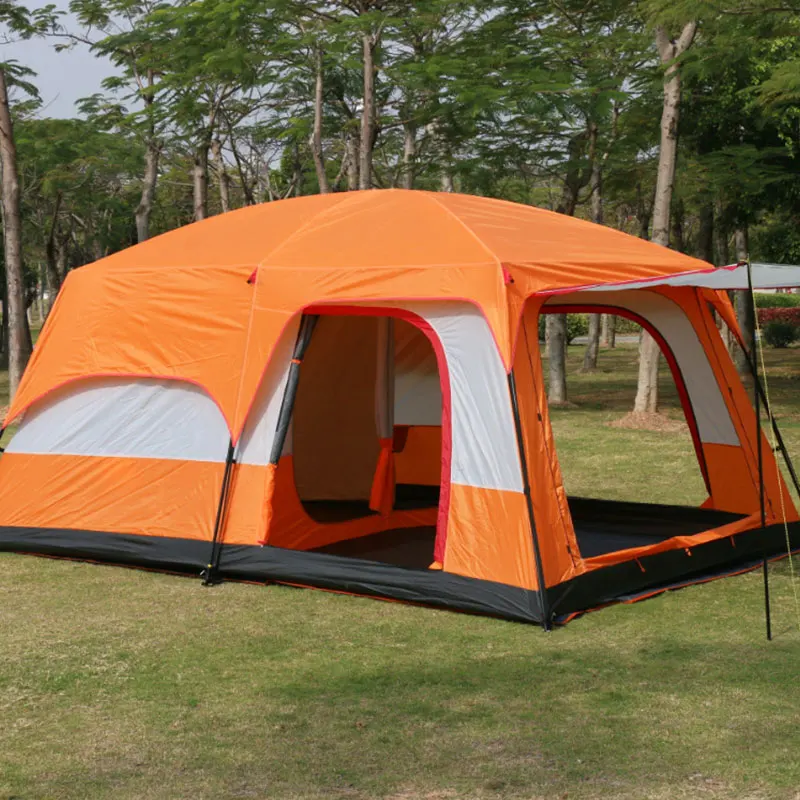 Spedizione gratuita tenda attrezzatura da campeggio doppio strato Glamping  famiglia tenda borsa di stoccaggio tendine da campeggio all'aperto  forniture da campeggio - AliExpress
