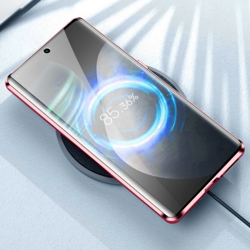 Магнитное стекло для Vivo X100 Pro 360 ° полная защита защитная задняя крышка для Vivo X 100 X100Pro кожаный чехол (art.: 3920c401ee73f) - 3920c401ee73f