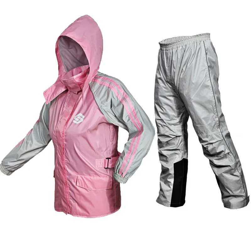 Outdoor Motorcycle Sports Rain Jackets Motorbike Raincoat Suit Motocross Rain Clothing Suit Waterproof Coat