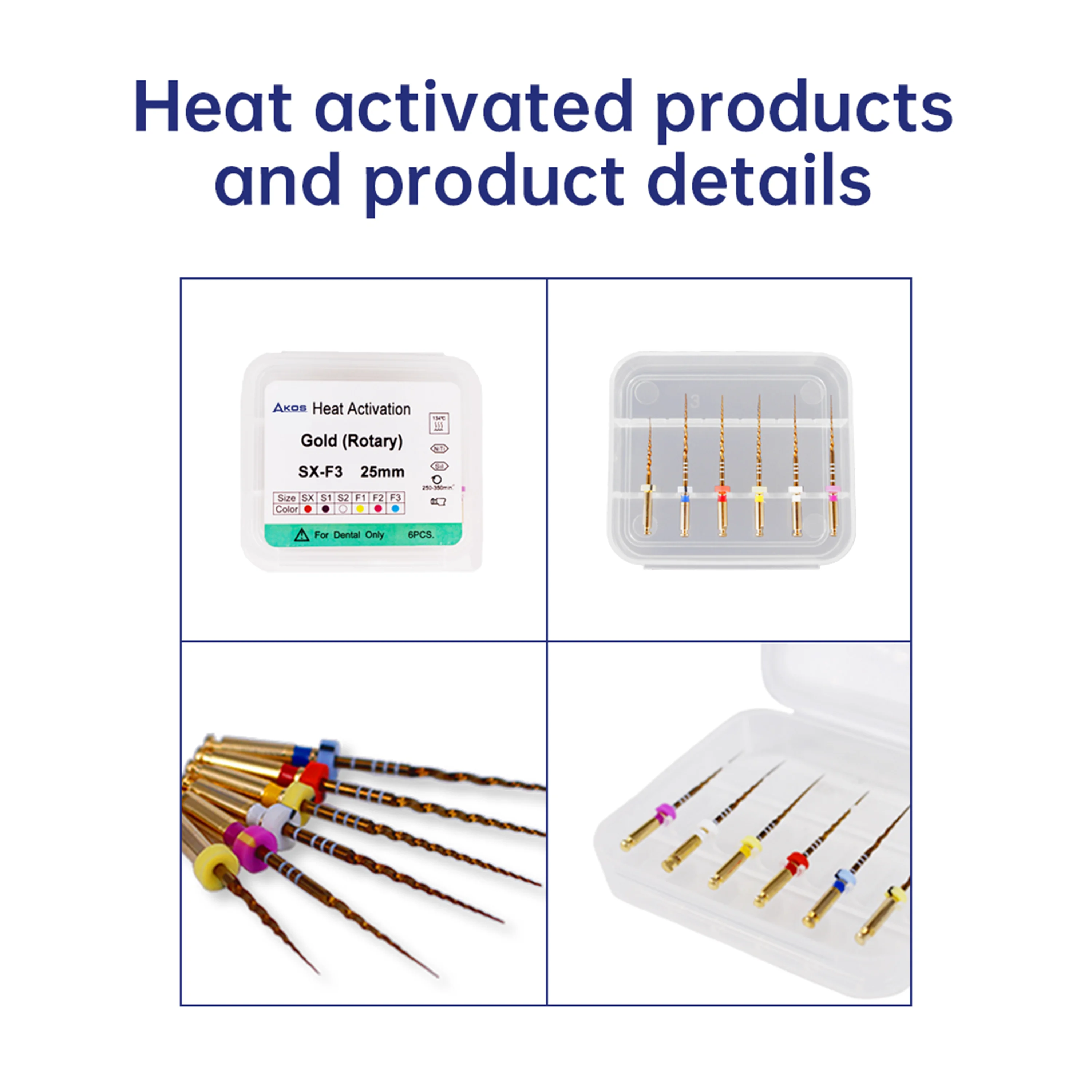 File Canalari Super Rotanti 5 File Dentali Endodontici NiTi Super Rotanti SX -F3, 25 Mm Conici, Per Macchina File Dentali NiTi - Foto 12