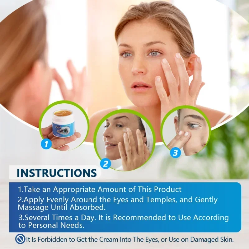 Eye Cream Protection vision Relief fatigue Itchy Dry Eyes At Night Remove Red Blood silk Moisturizing Bright Eyes care Ointment