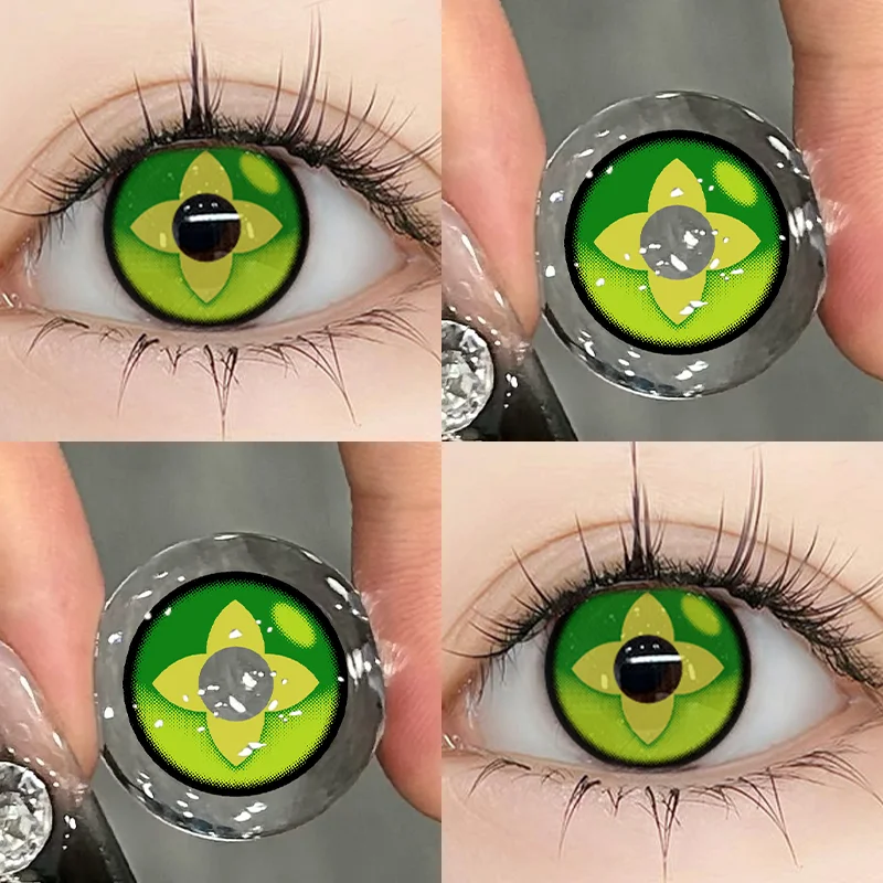 Hot Sale Halloween Cosplay Red & Yellow Colored Contact Lenses