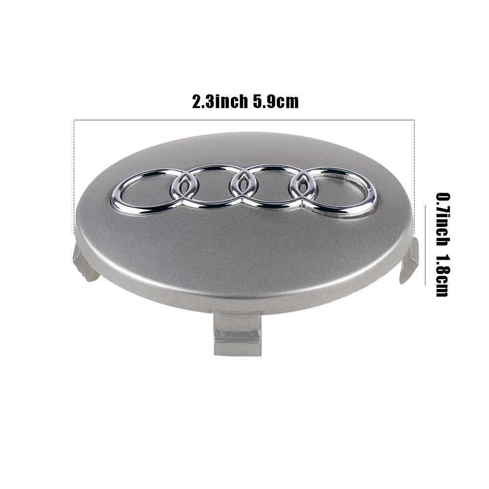4PCS Car Wheel Center Hub Caps - Stylish Rim Covers Replacement Decoration
