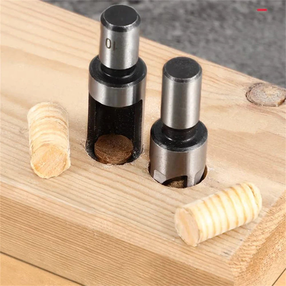 Professional Mini Drill Bit Set Metric Size 6mm 10mm 13mm 16mm High Efficient 8 Piece Plug Cutter Set Woodworking Tool