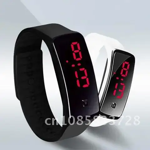 

Fashionable Silicone Gel Children LED Digital Wrist Watch Hot Sale Lightweight Sports Bracelet Clock Unisex Men Women Wristband