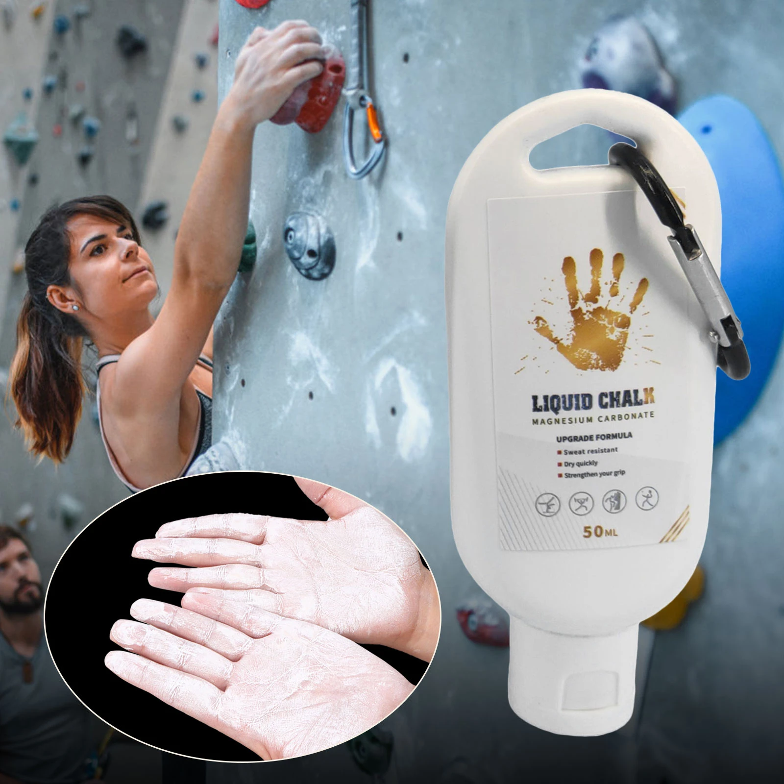 Liquid Magnesium Powder Chalk Gym Rock Climbing Hand Chalk Fluid Pole Powerlifting Sweat-Resistant Quick Dry Long-Lasting