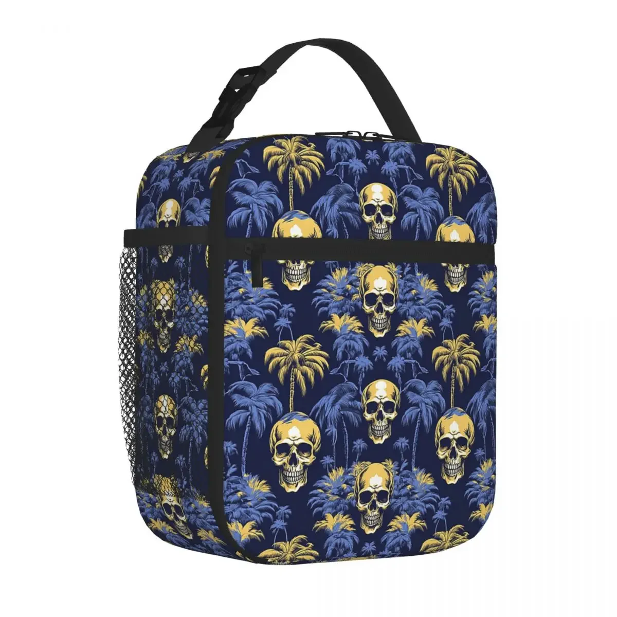 

Skull Palms Insulated Lunch Bags Thermal Bag Lunch Boxes Cooler Thermal Lunch Box Picnic Food Tote Bags for Woman Kids Travel