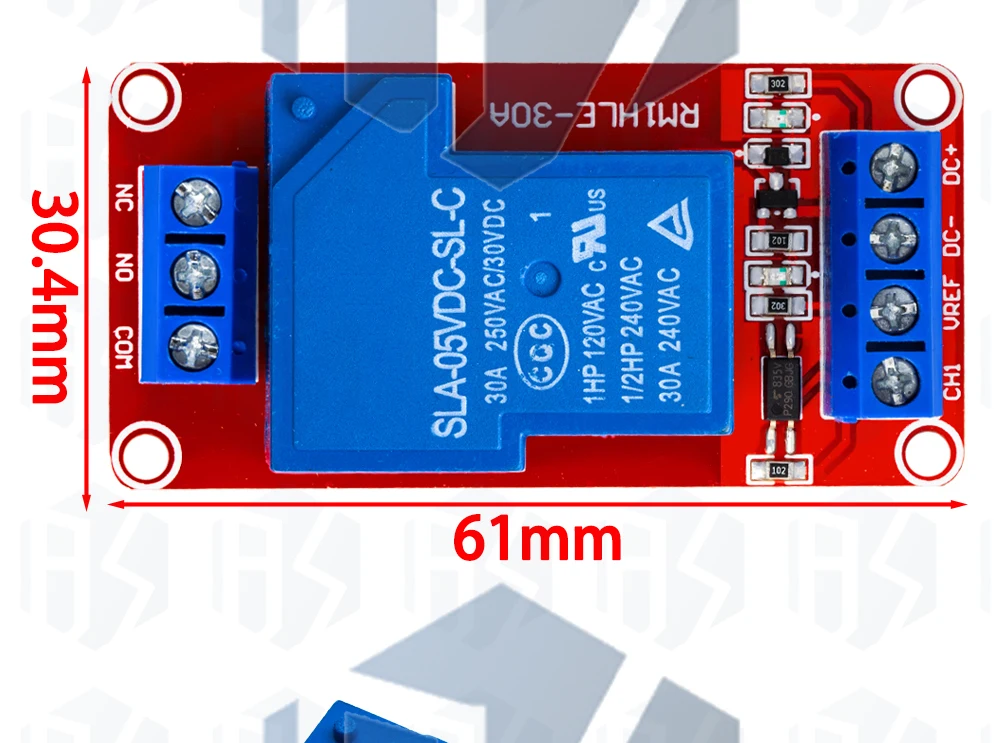 1 Stück 5V 12V 30a Zweiwege-Isolation relais modul Hoch-/Low-Level-Trigger 5V 30a 1-Kanal-Relaismodul elektronisch mit Optokoppler – Detail 19