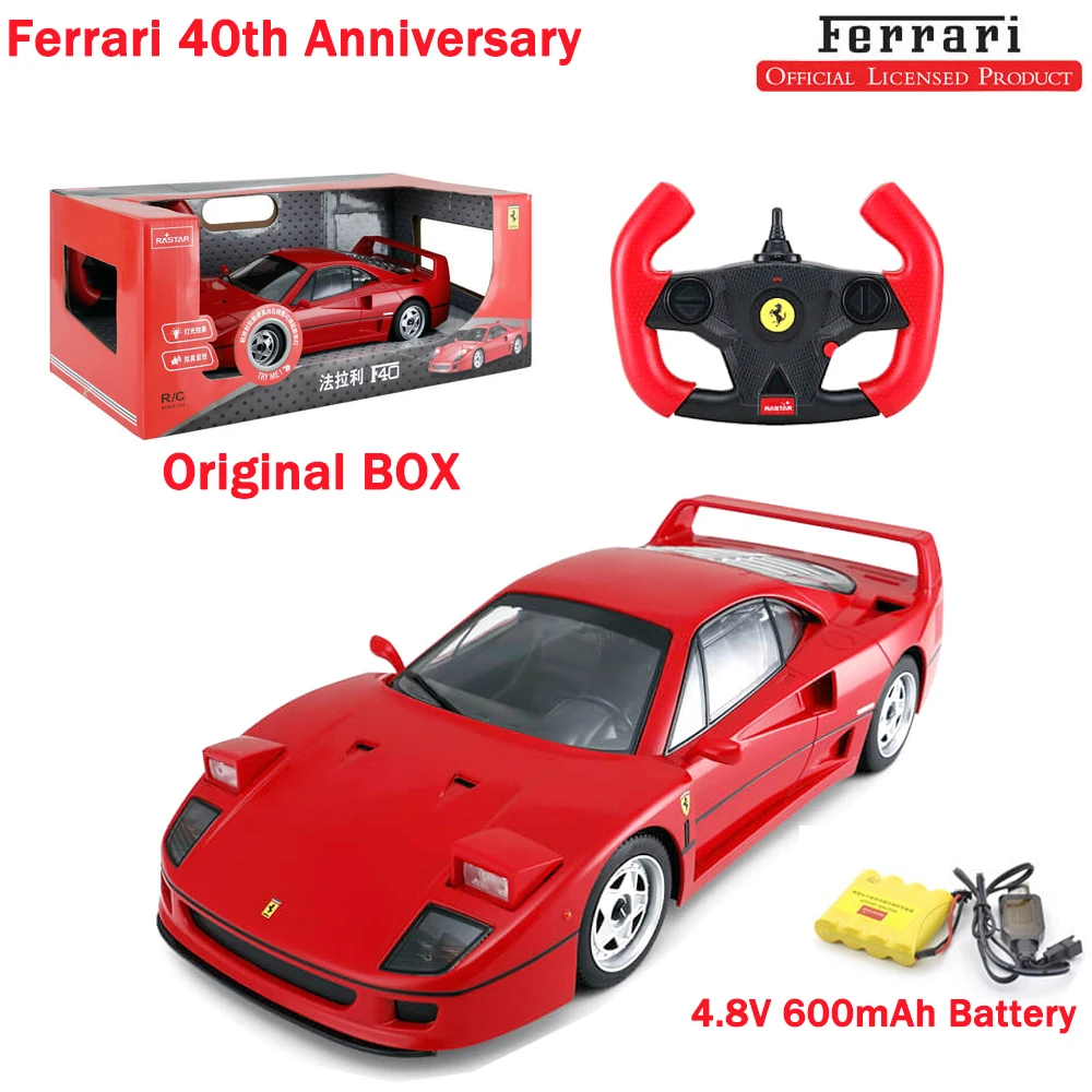 

RASTAR Ferrari F40 RC Car 1:14 Scale 600mAh Car Model 2.4G Auto Machine Vehicle Toy Gift For Kids Adults Christmas