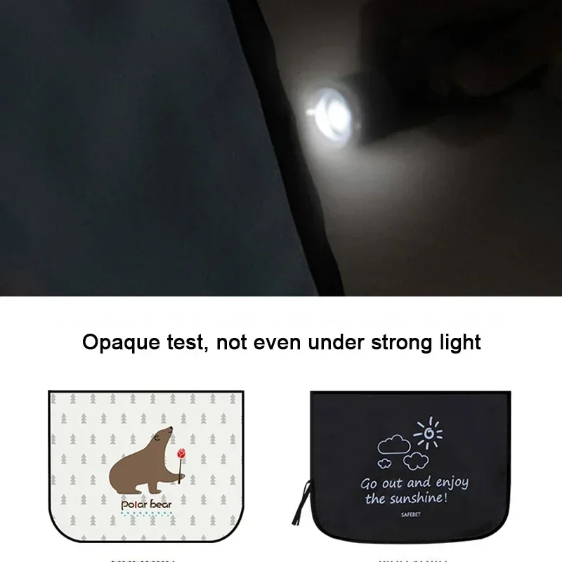 Car Sunshade Side Window Universal Cartoon Sun Protection Insulation Car Magnetic Curtain Window Sunshade Cover