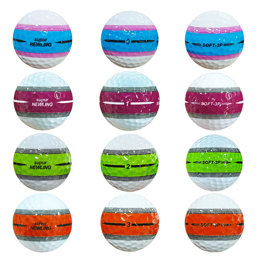 Golf balls 3 Pcs Golf Three Layer Contest Ball 1 Box