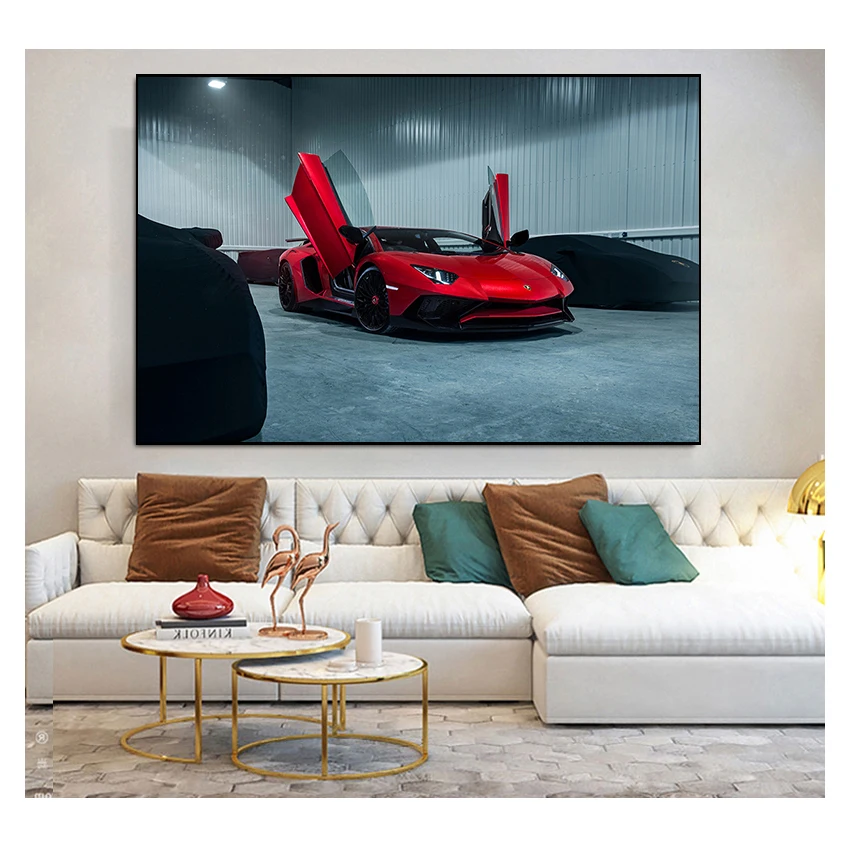 2020 Lamborghini Aventador Roadster Wall Art Decor Poster Art Poster Wall Art Wall Picture Canvas Painting Home Decor