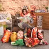 26 Kinds BBQ Vegetables/Fruits/Fish/Meat/Duck/Chicken Food Pillow Stuffed Baked Snack Plush Pillow Like Real Throw Pillow 1