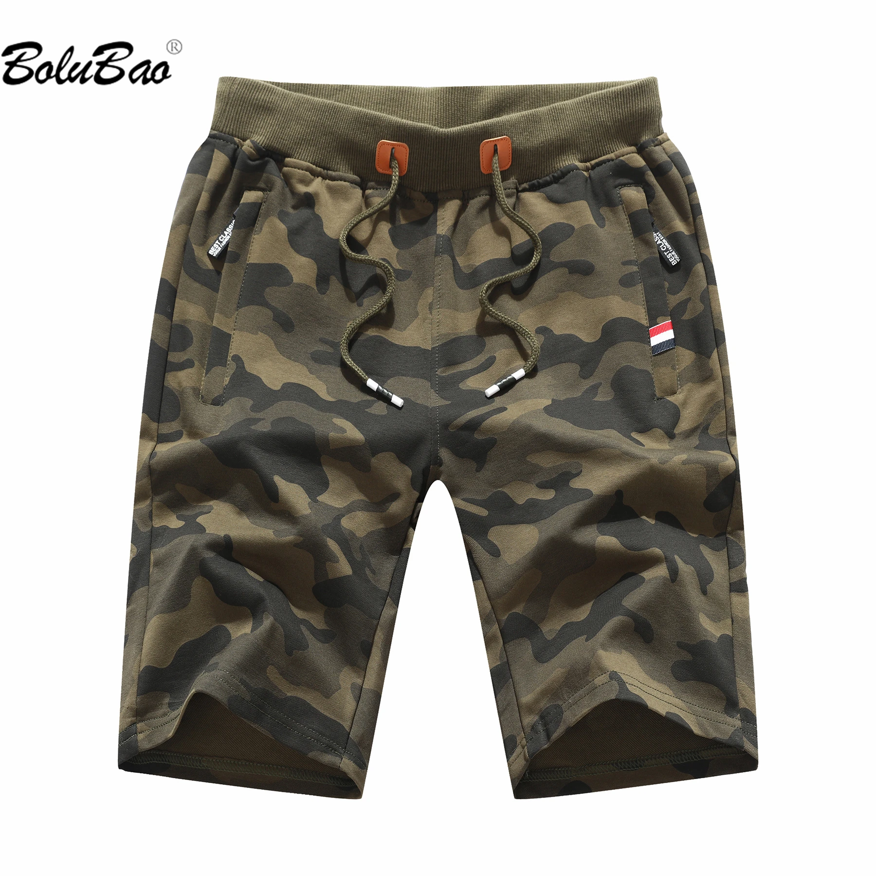 BOLUBAO 2023 Outdoor Camo Casual Shorts Men's Drawstring Breathable