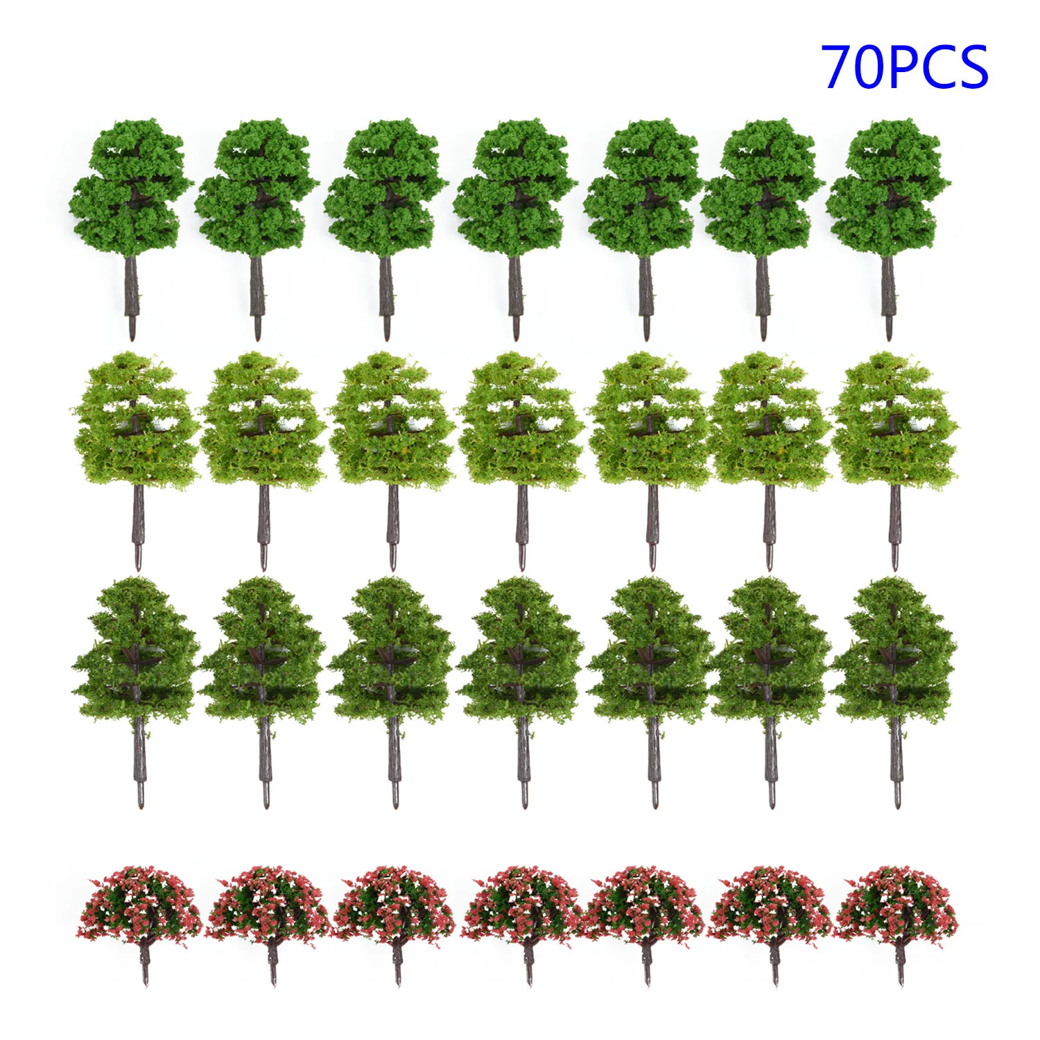 10/20/70pcs Model Trees Artificial Miniature Tree Scenery Garden Park Train Railroad Decoration Building Landscape Model For