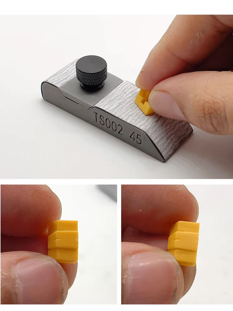 Sanding Plate Tool Model Tools MSWZ Multi-Angle Sandpaper Clamping Holder Glue-free Grinding Board For Assembly Gundam Model Hobby Building Making Tools DIY