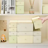 Colorful Desktop Stackable Organizer Drawer Office Accessories Storage Box Makeup Plastic Storage Container Bathroom Storage 1