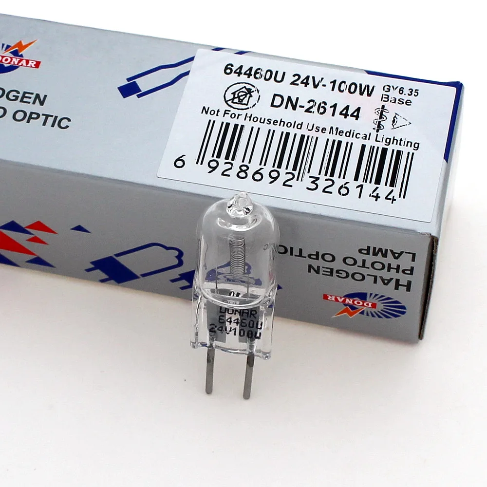 24V 100W axial Halogen light bulb for Dental operating theater