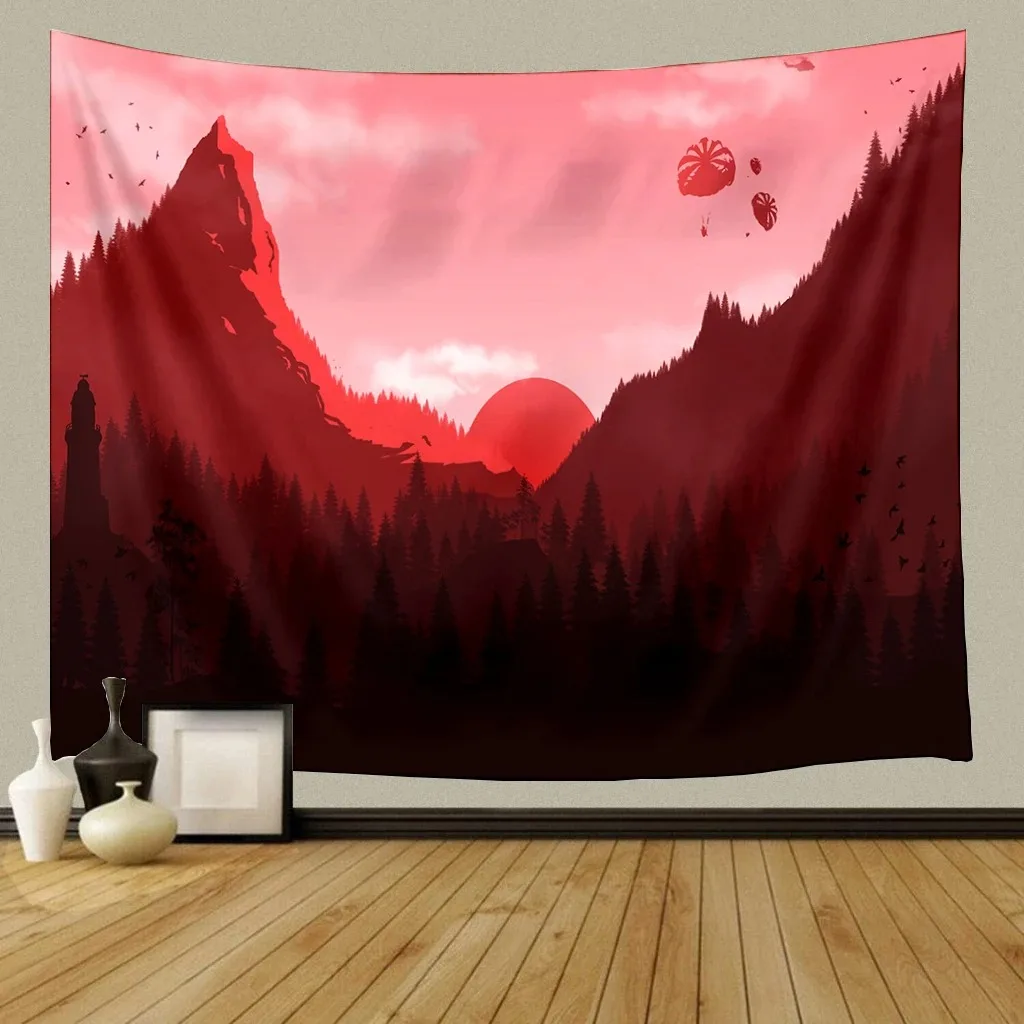 Home decoration room mountain forest wall background hanging cloth house living room dormitory tapestry 230x150cm