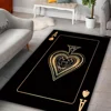 Ace of Hearts Poker Card Pattern Carpet for Living Room Non-Slip Bedroom Bedside Sofa Area Rug Soft Indoor Floor Mat Home Decor 1