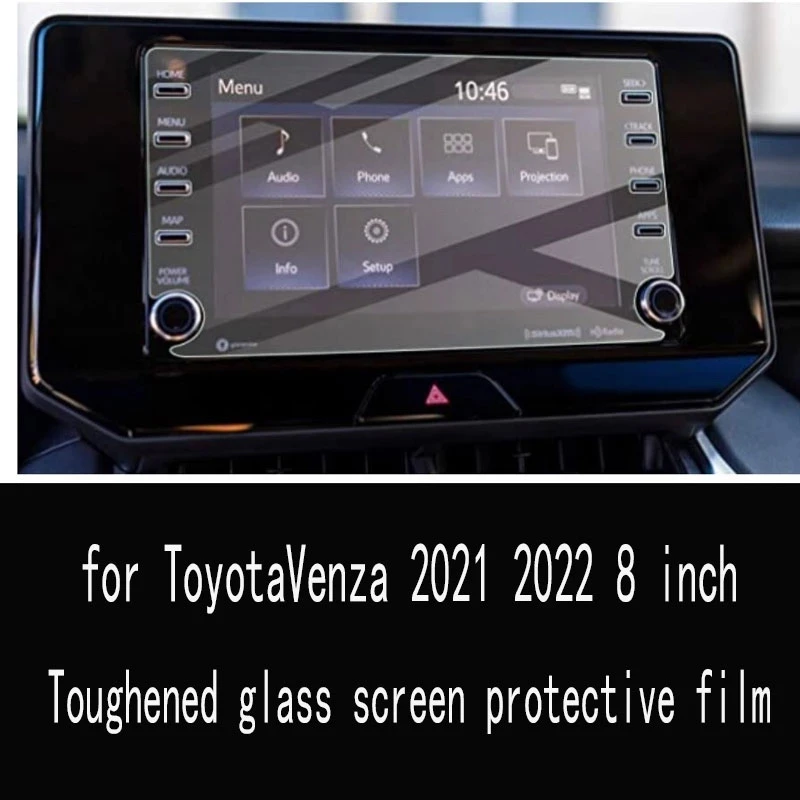 

For Toyota Venza 2021 2022 8 inch Car radio GPS navigation control display screen Tempered glass screen protecto
